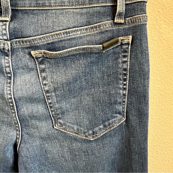 Joe’s women Dk blue mid rise skinny ankle jeans zip pull loop, The Icon, sz 30 - Picture 11 of 16
